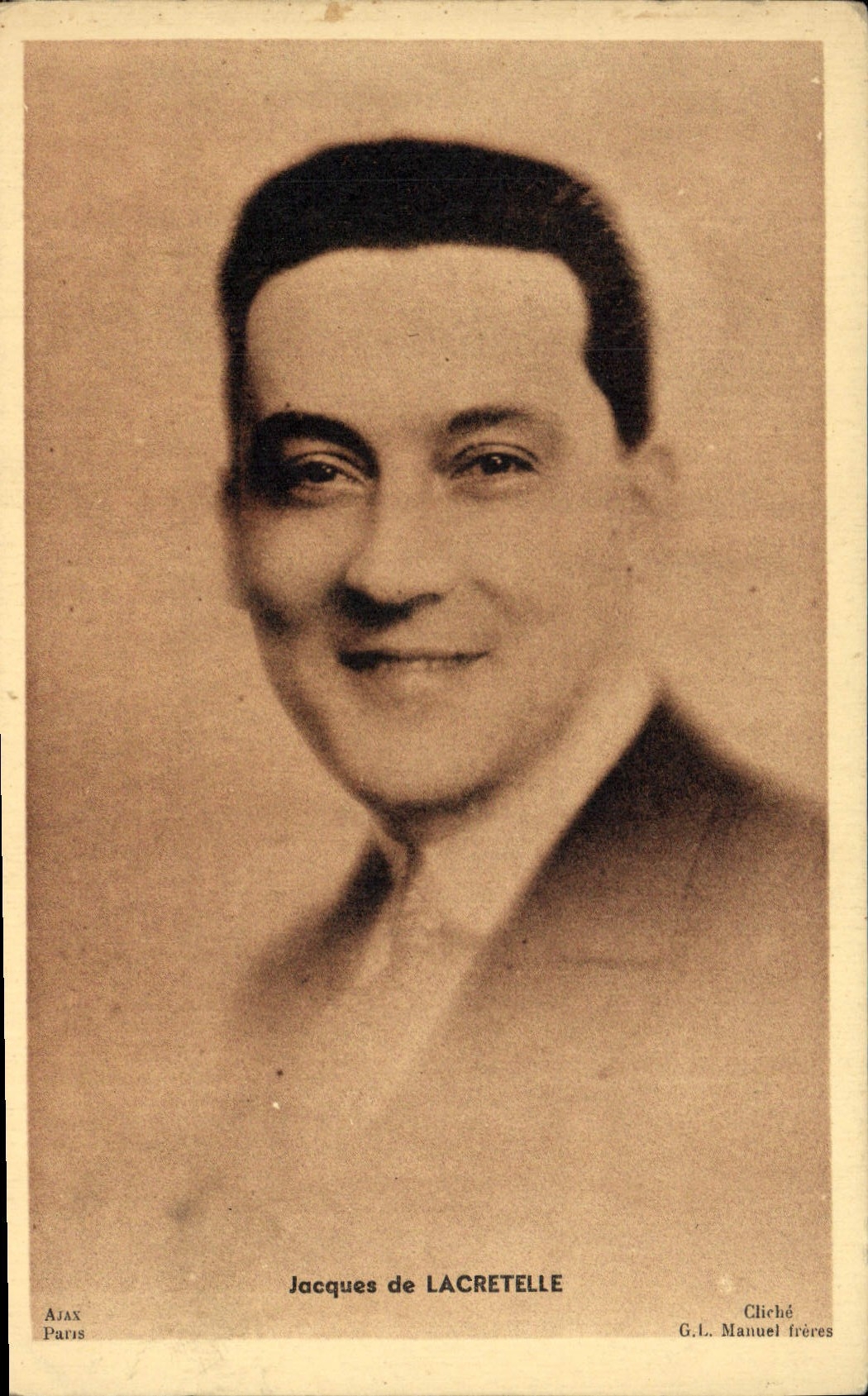 Vintage Postcard Jacques de Lacretelle