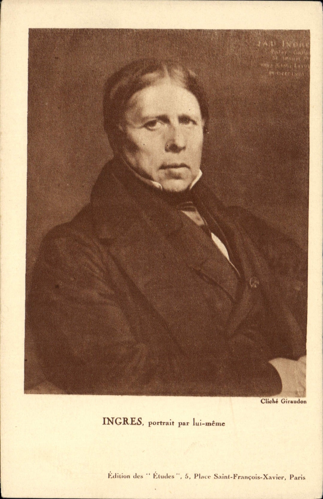 CPA Ingres Portrait par lui meme Peintre