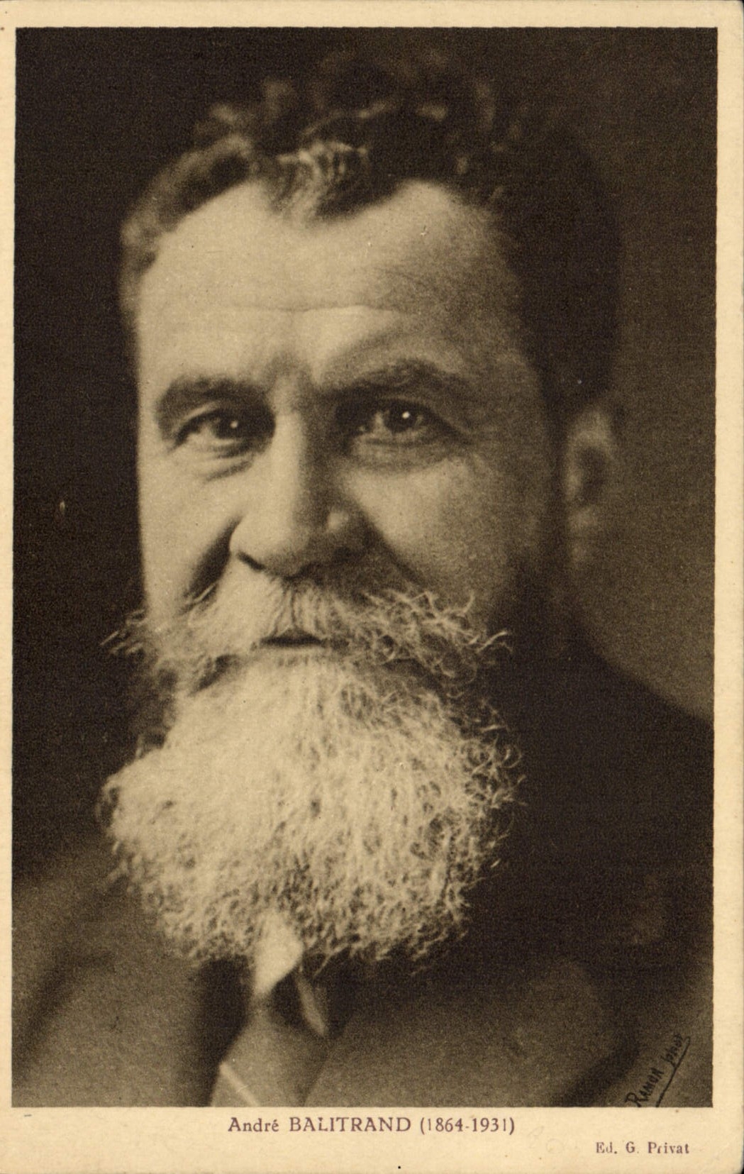 Vintage Postcard Andre Balitrand 1864 1931