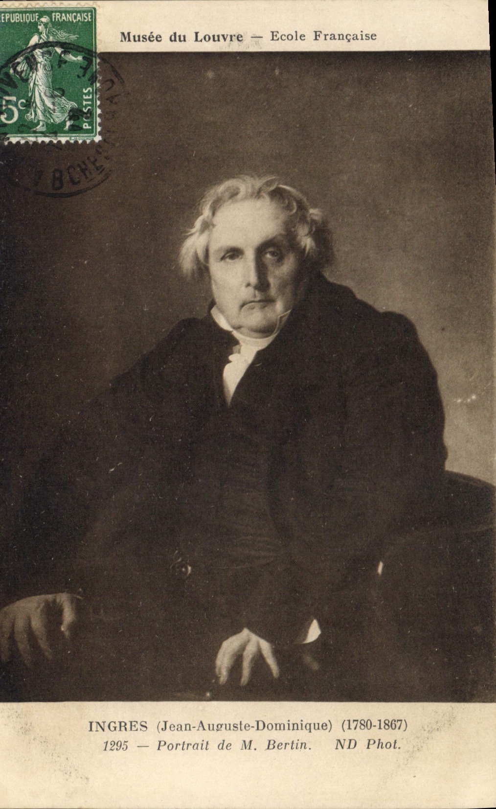 CPA Ingres Portrait de M Bertin