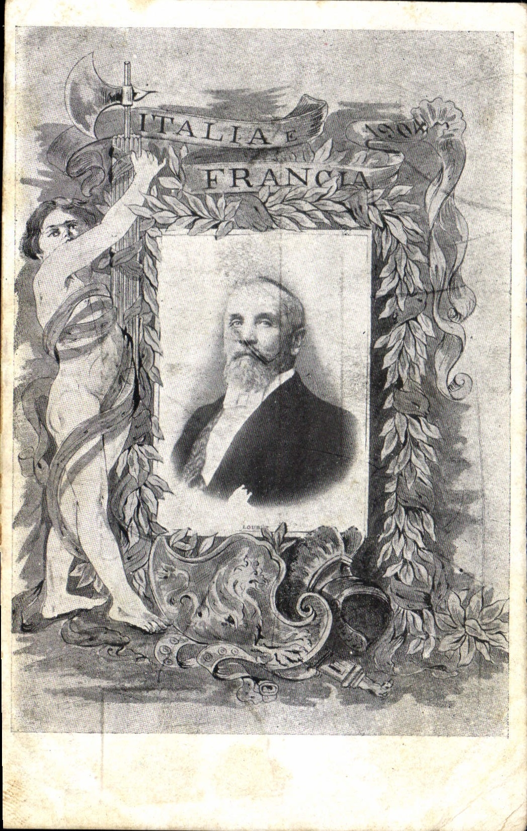 Vintage Postcard Italia Francia