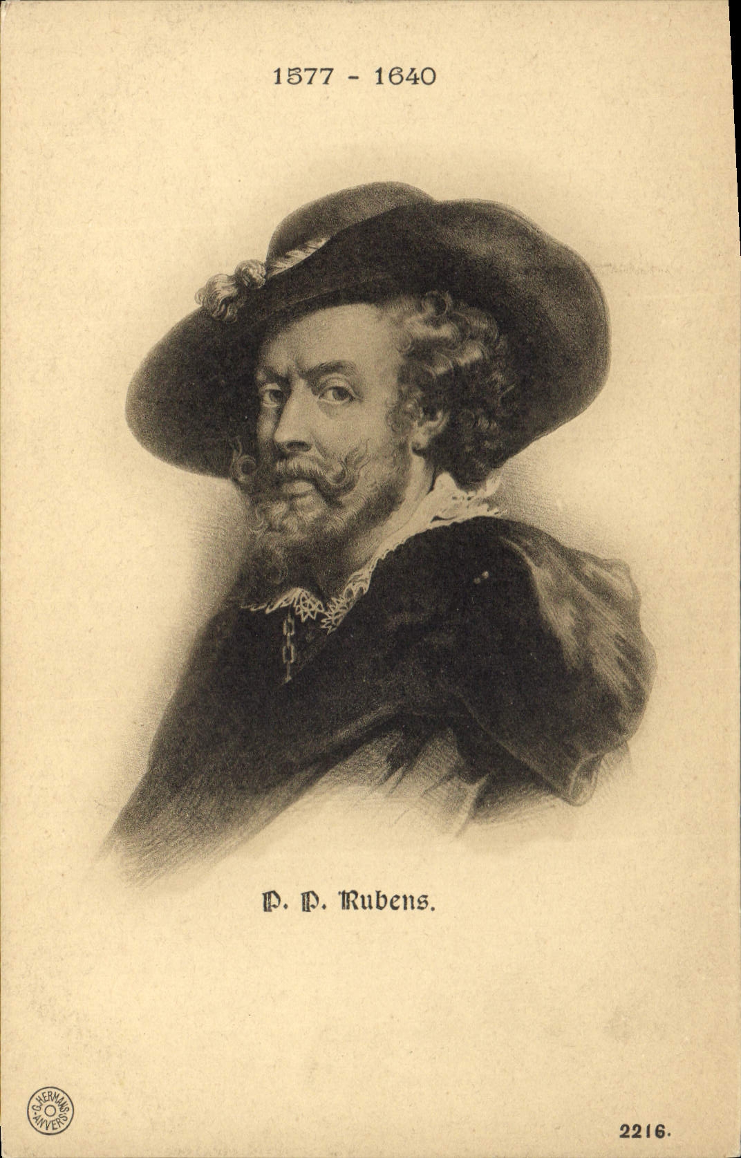 Vintage Postcard Rubens 1577 1640 Painter
