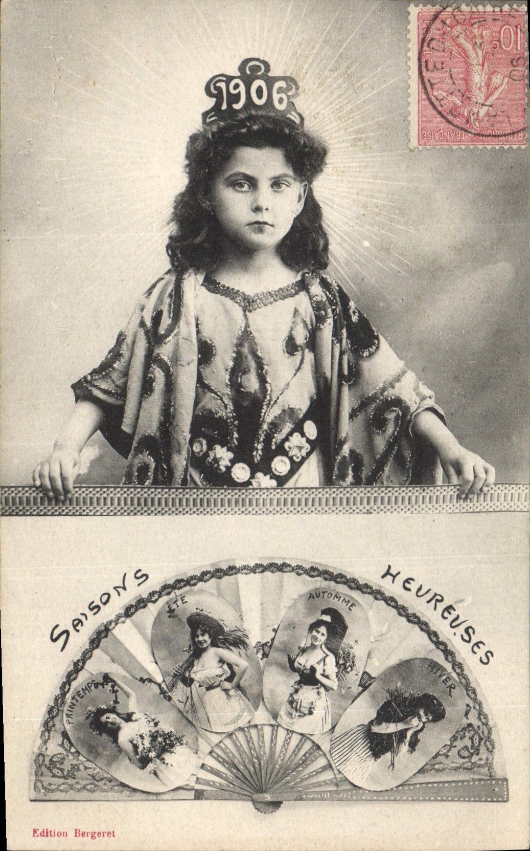 CPA Fantaisie Eventail Enfant