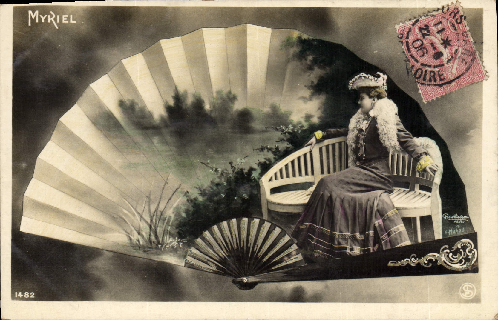 Vintage Postcard Fantasy Range Myriel Woman