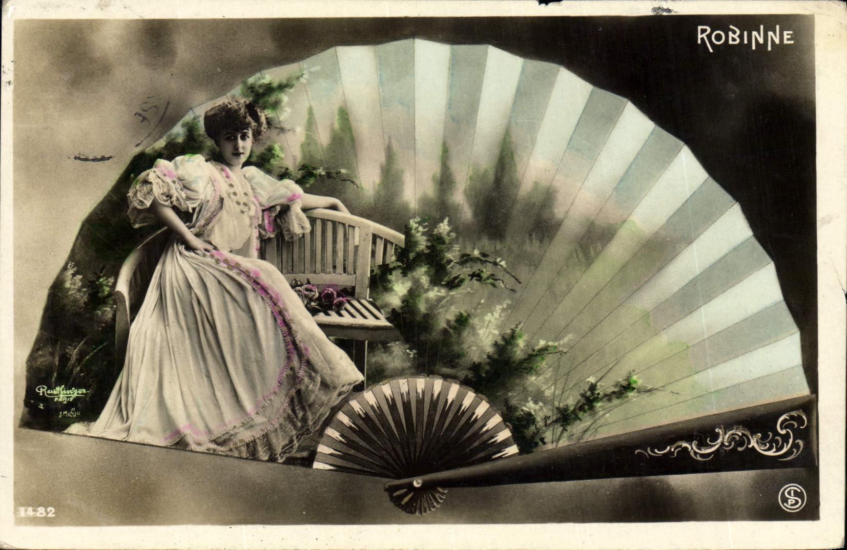 Vintage Postcard Fantasy Range Woman Caster hammer