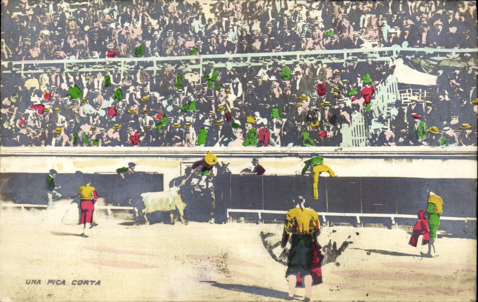 Postal Corrida Corrida de toros Una Pica Corta
