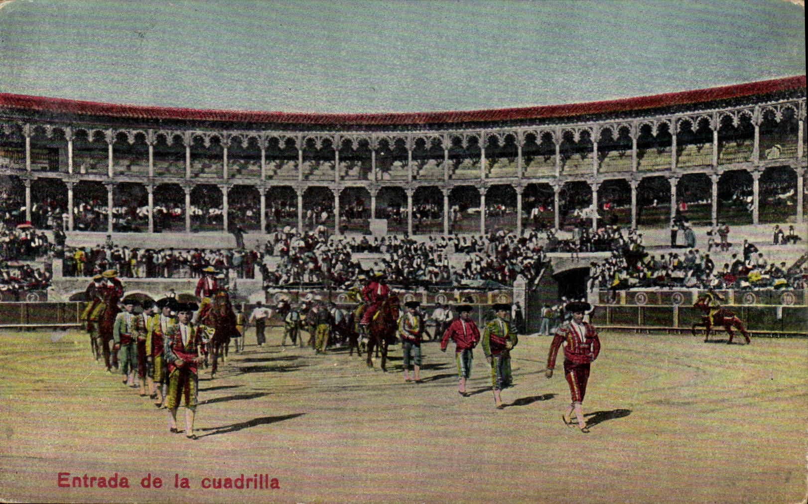 CPA Corrida Course de taureaux Entrada de la cuadrilla