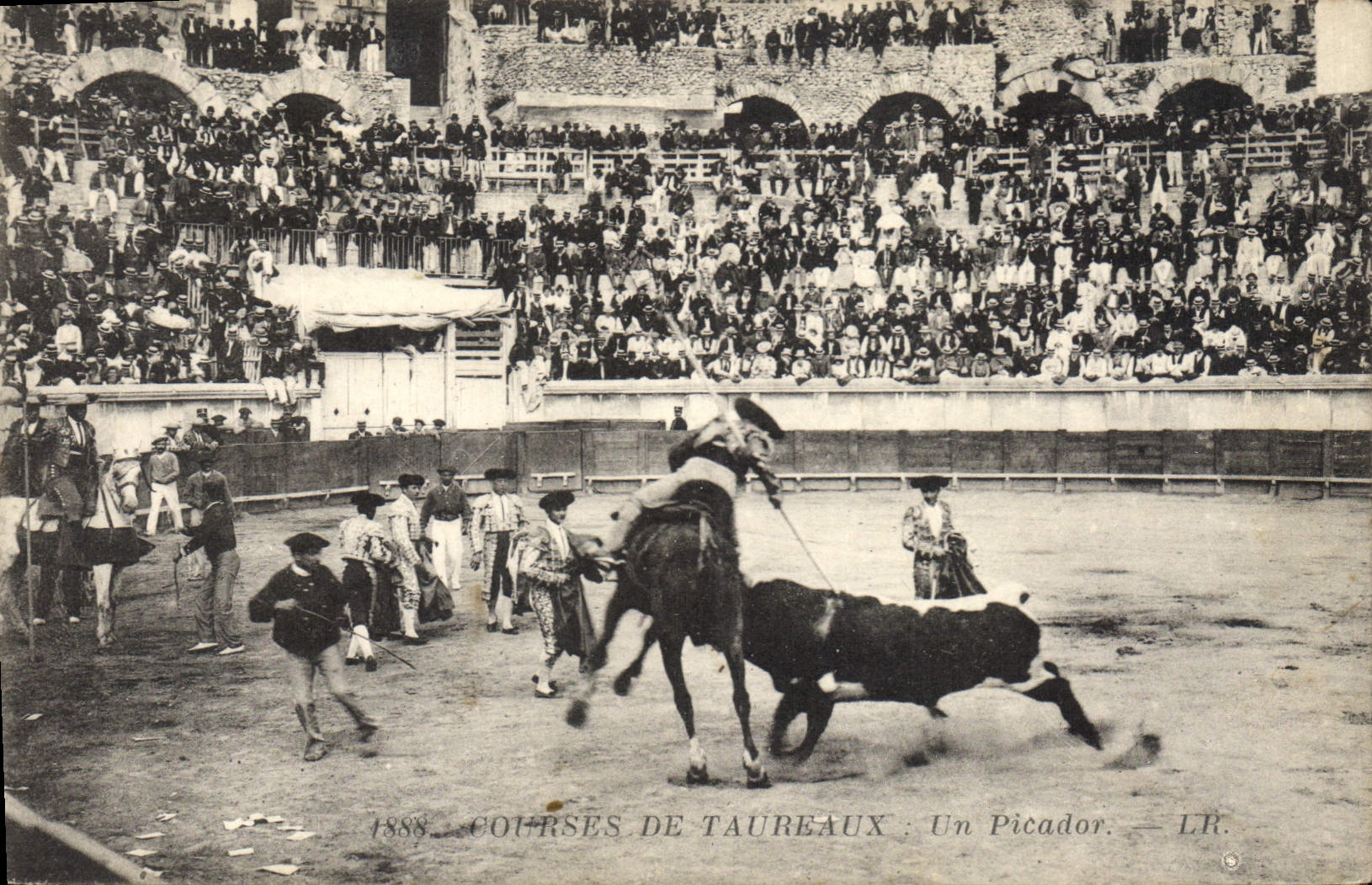 CPA Corrida Course de taureaux Un picador