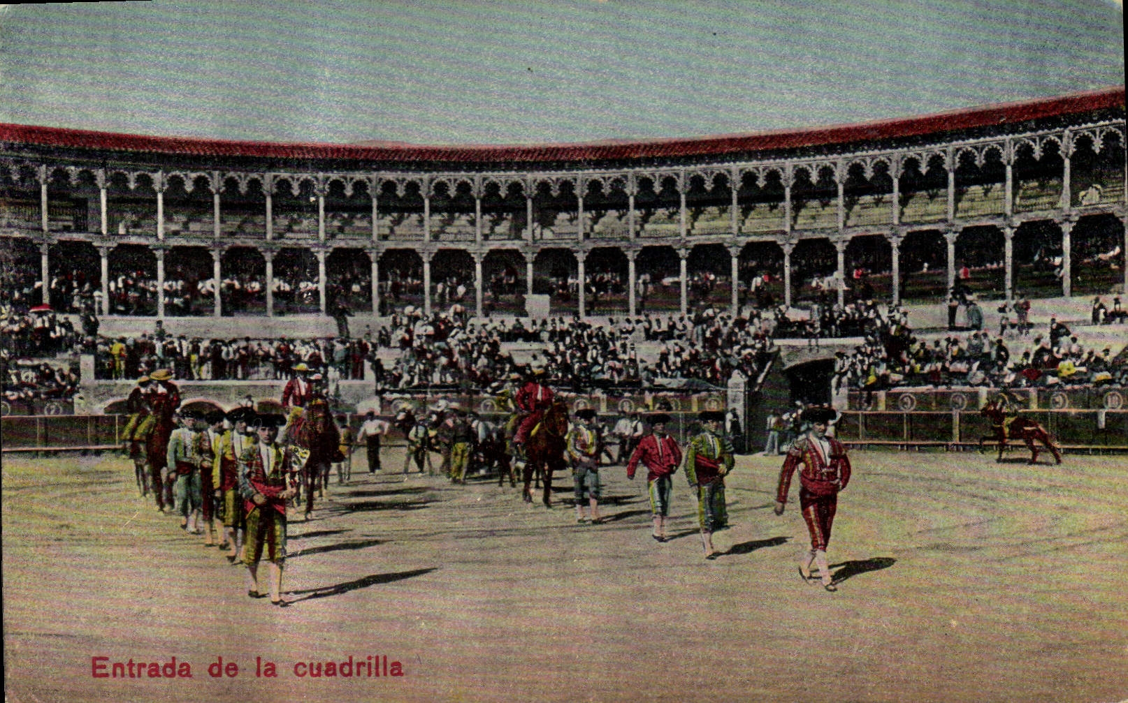 CPA Corrida Course de taureaux Entrada de la cuadrilla