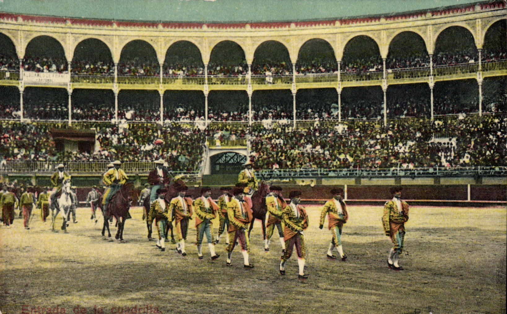 CPA Corrida Course de taureaux Entrada de la cuadrilla