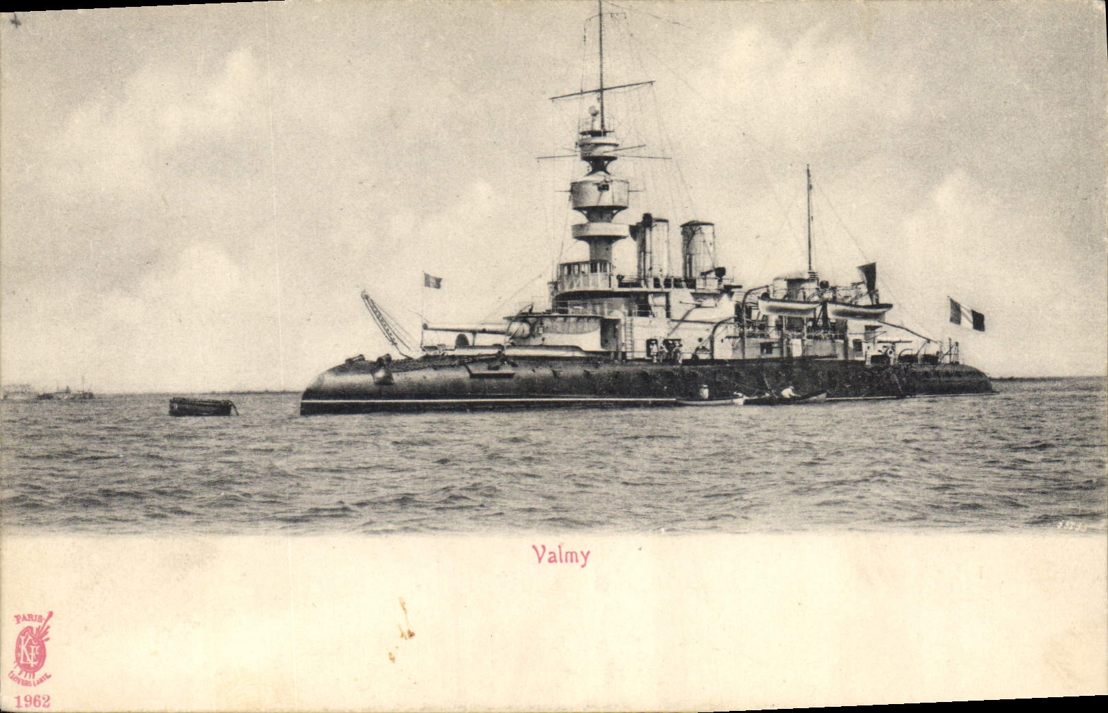 CPA Bateau de Guerre Valmy