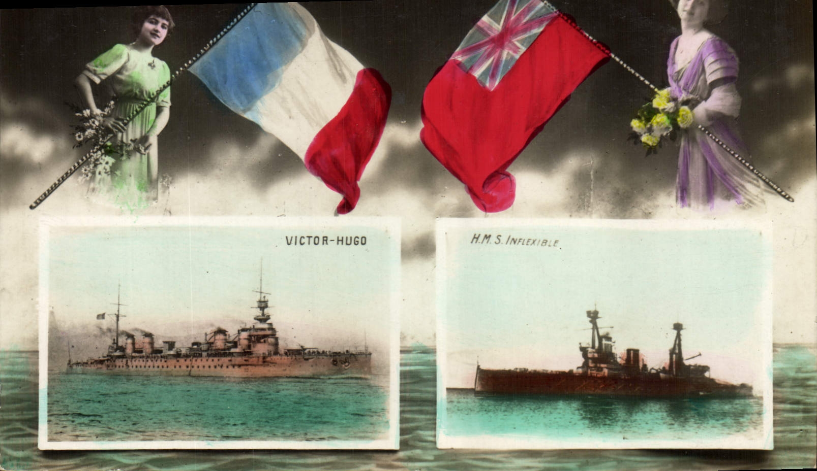 CPA Bateau de Guerre Victor Hugo HMS Inflexible