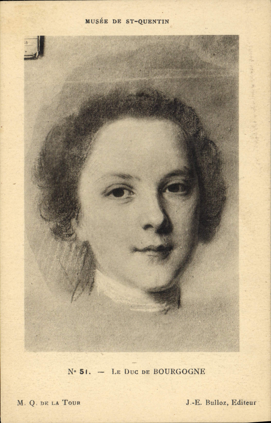 Vintage Postcard Museum of St Quentin the Duke of Burgundy