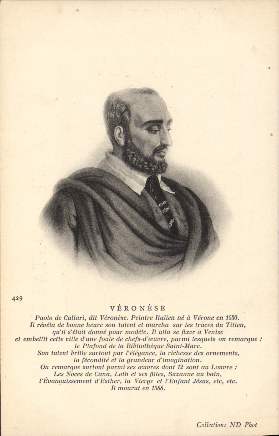 CPA Veronese Peintre italien