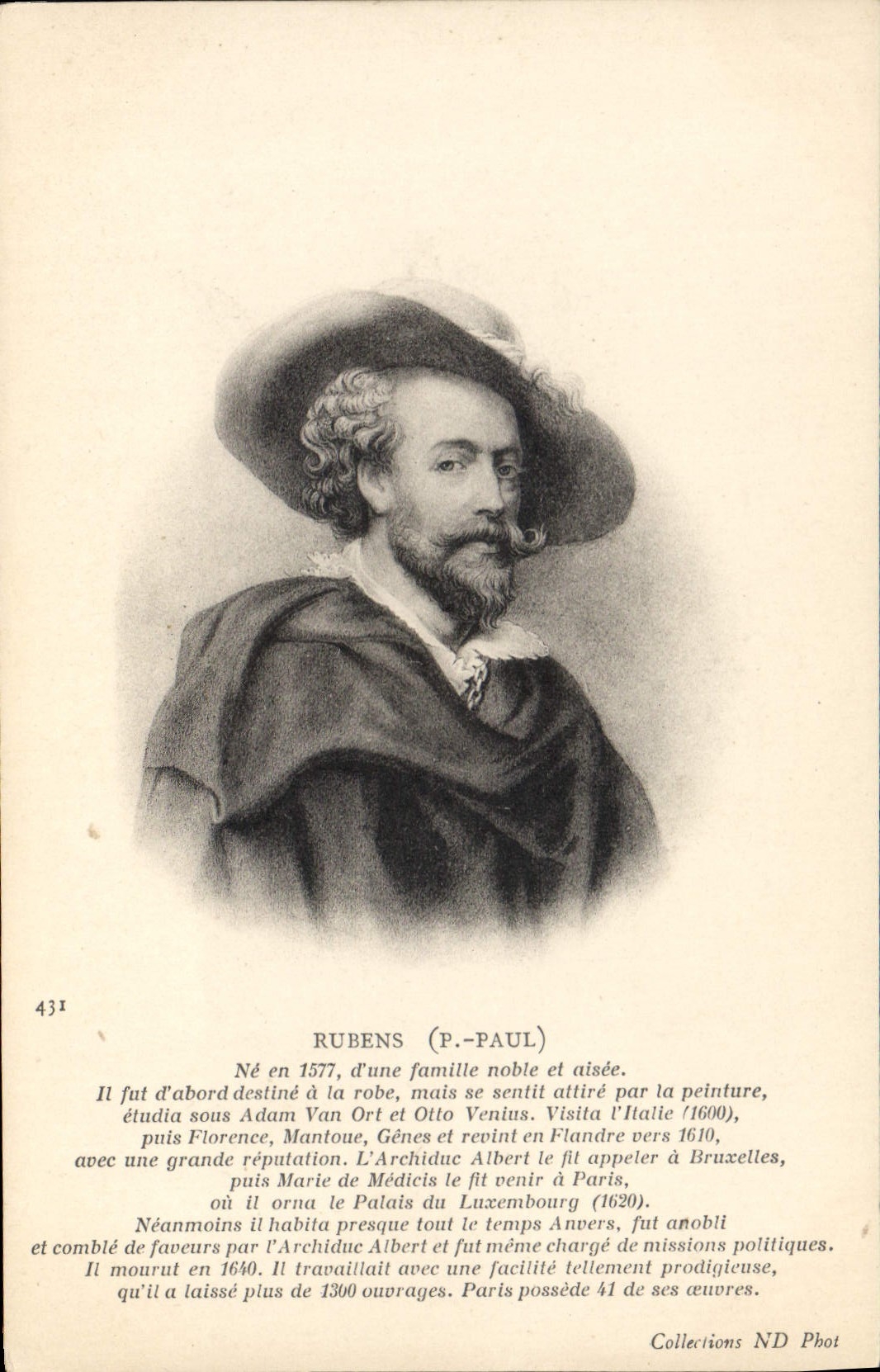 Vintage Postcard Rubens Painter