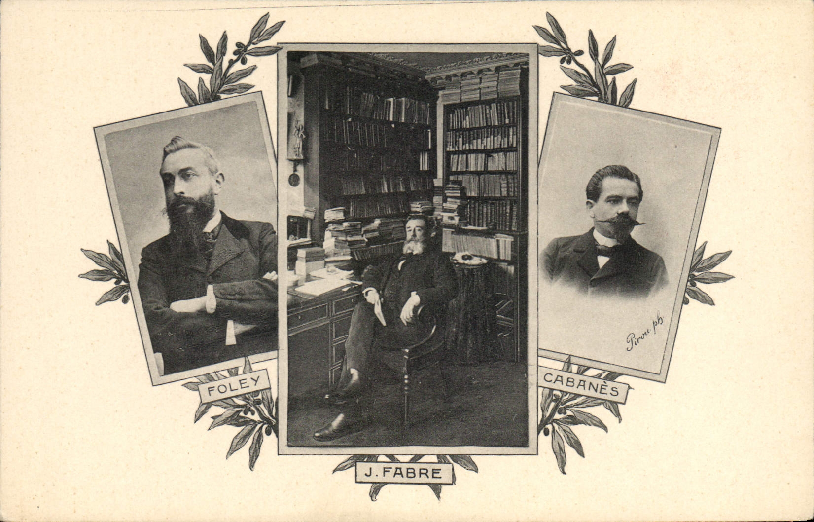 Vintage Postcard Foley Fabre Huts Library