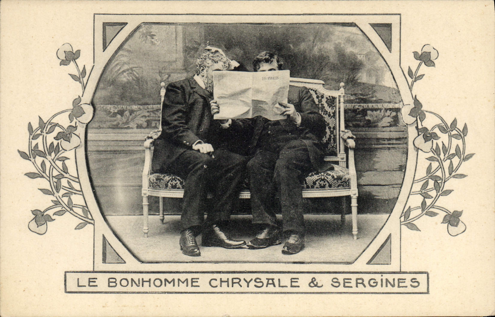 Vintage Postcard the catch Chrysale and Sergines