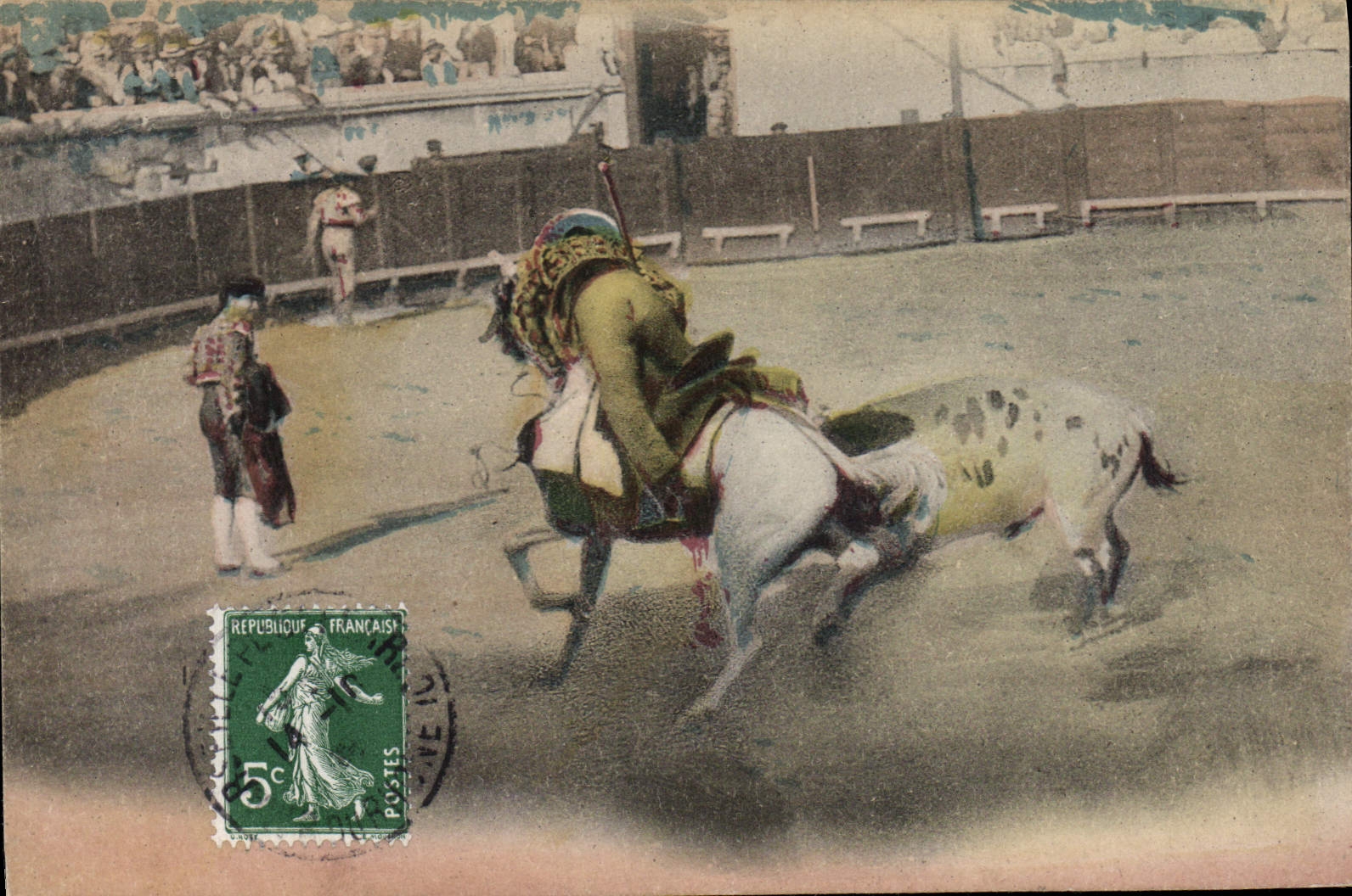 CPA Corrida Course de taureaux 