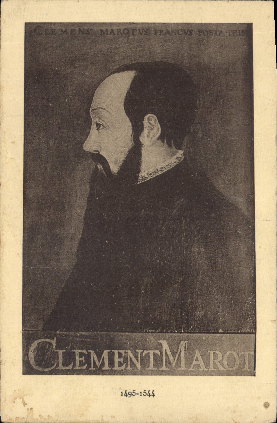 Vintage Postcard Clément Marot