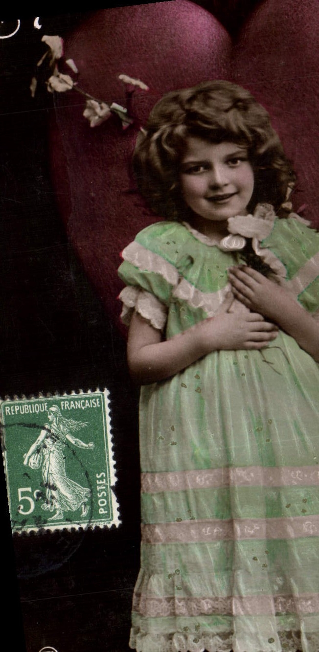 CPA Fantaisie Coeur Enfant