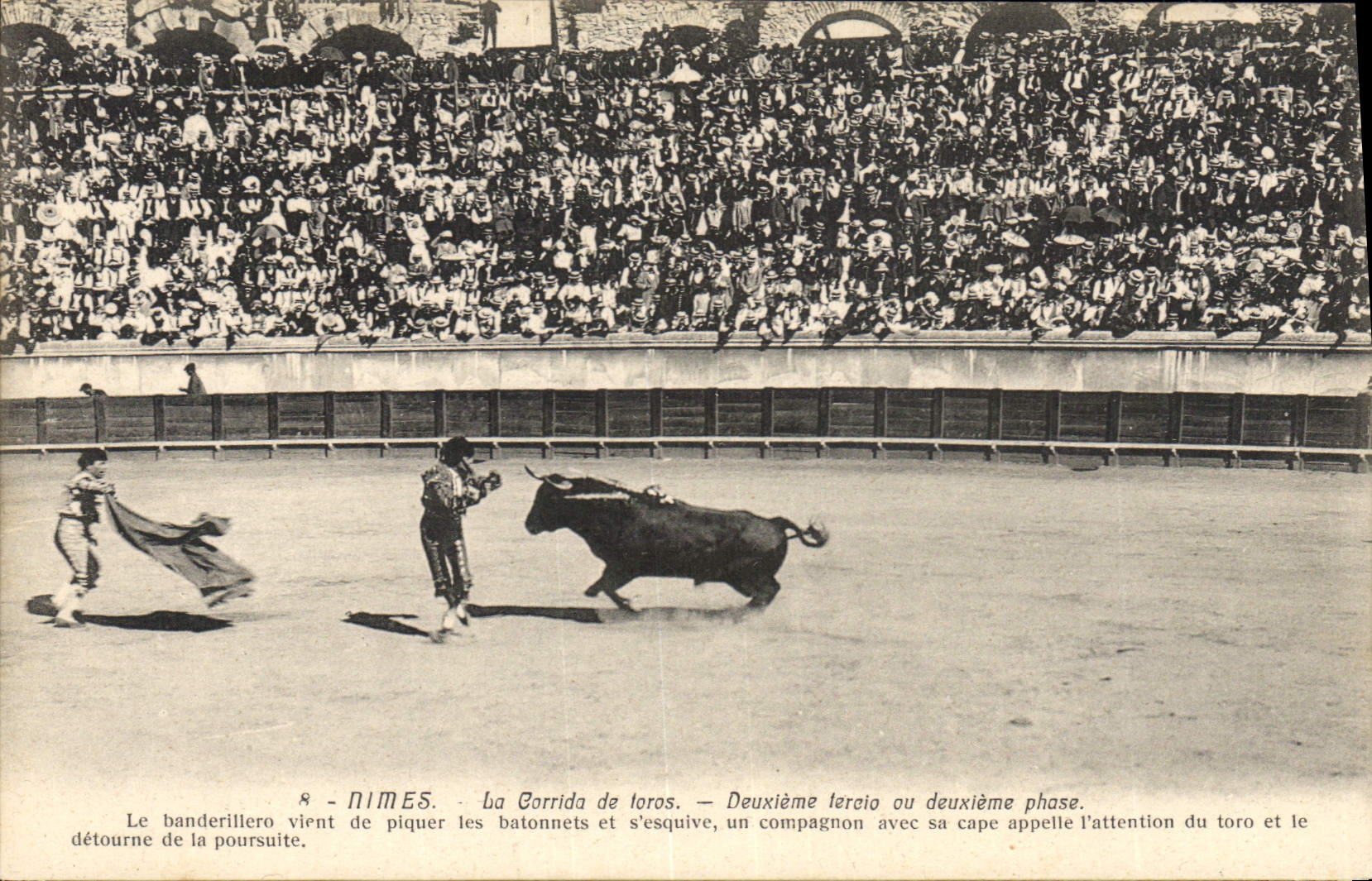 CPA Corrida Course de taureaux Deuxieme Phase