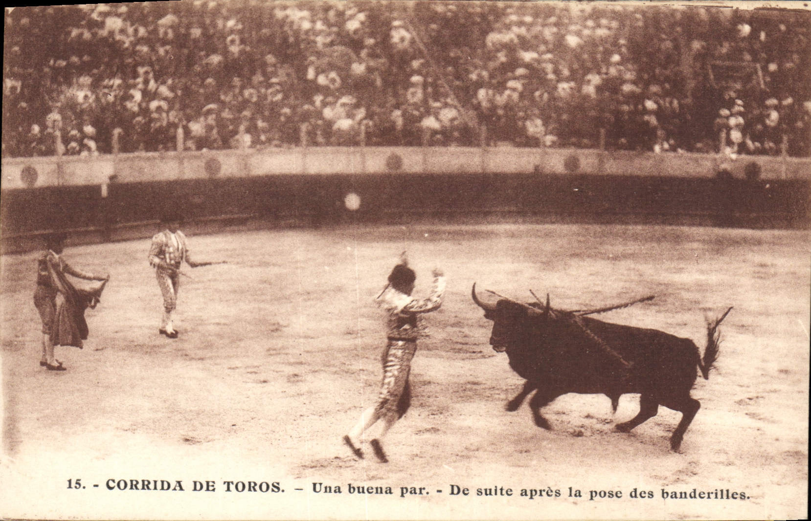 Postal Corrida Corrida de toros Una buena por