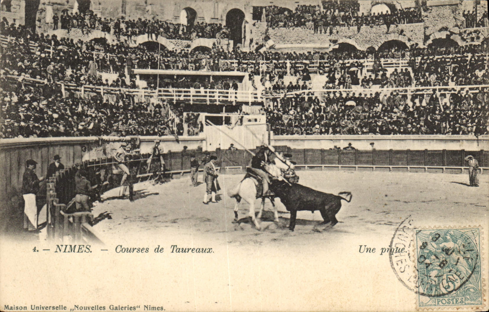 CPA Corrida Course de taureaux 