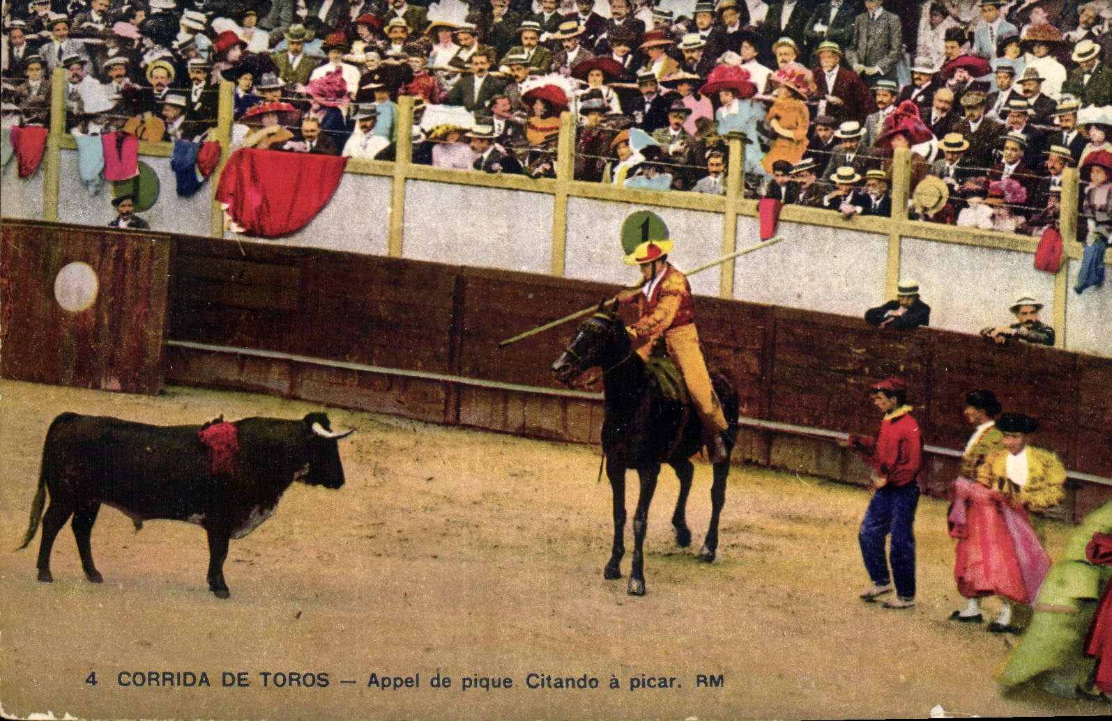 CPA Corrida Course de taureaux Appel de pique Citando a picar