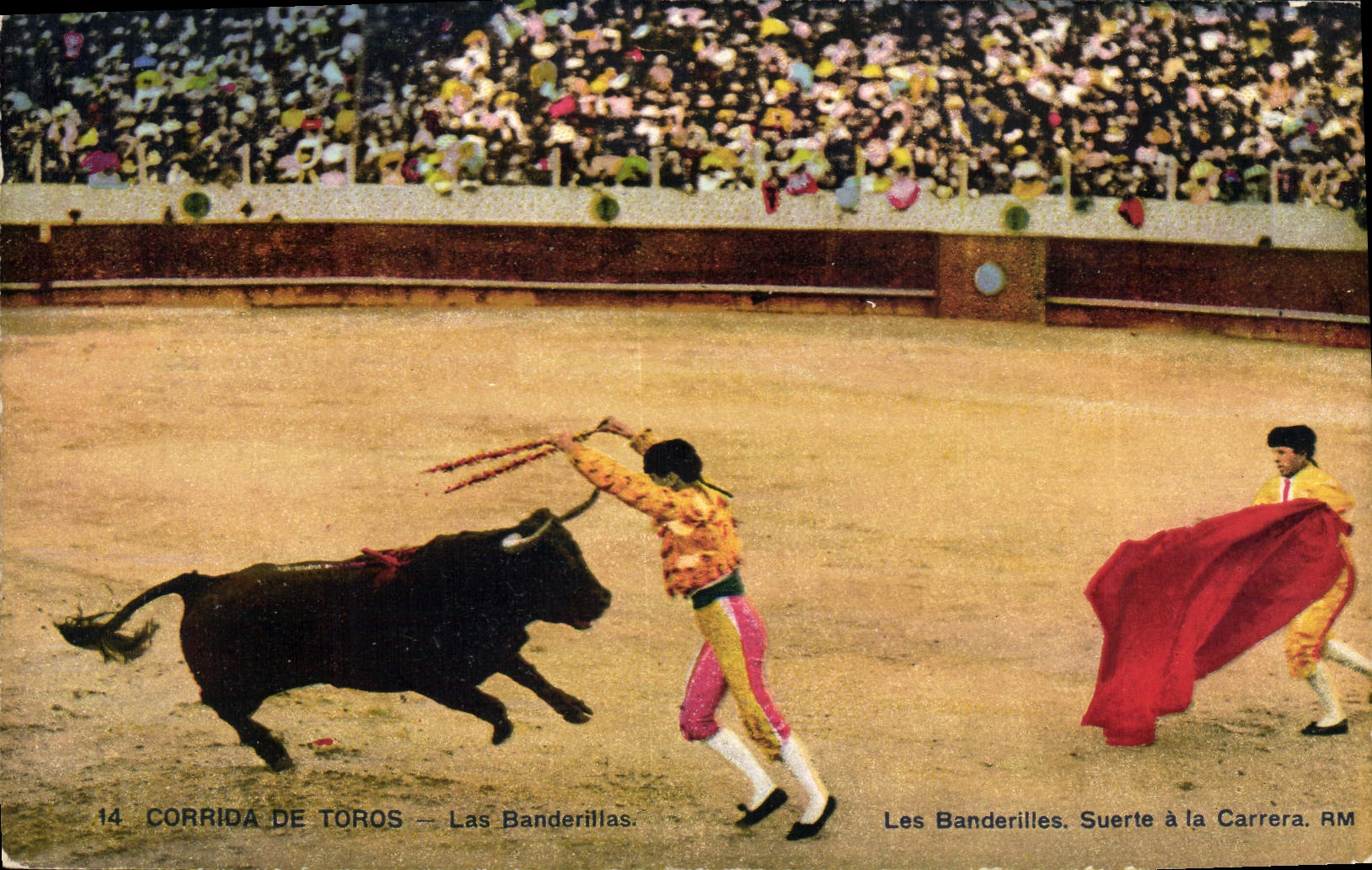 CPA Corrida Course de taureaux Las banderillas