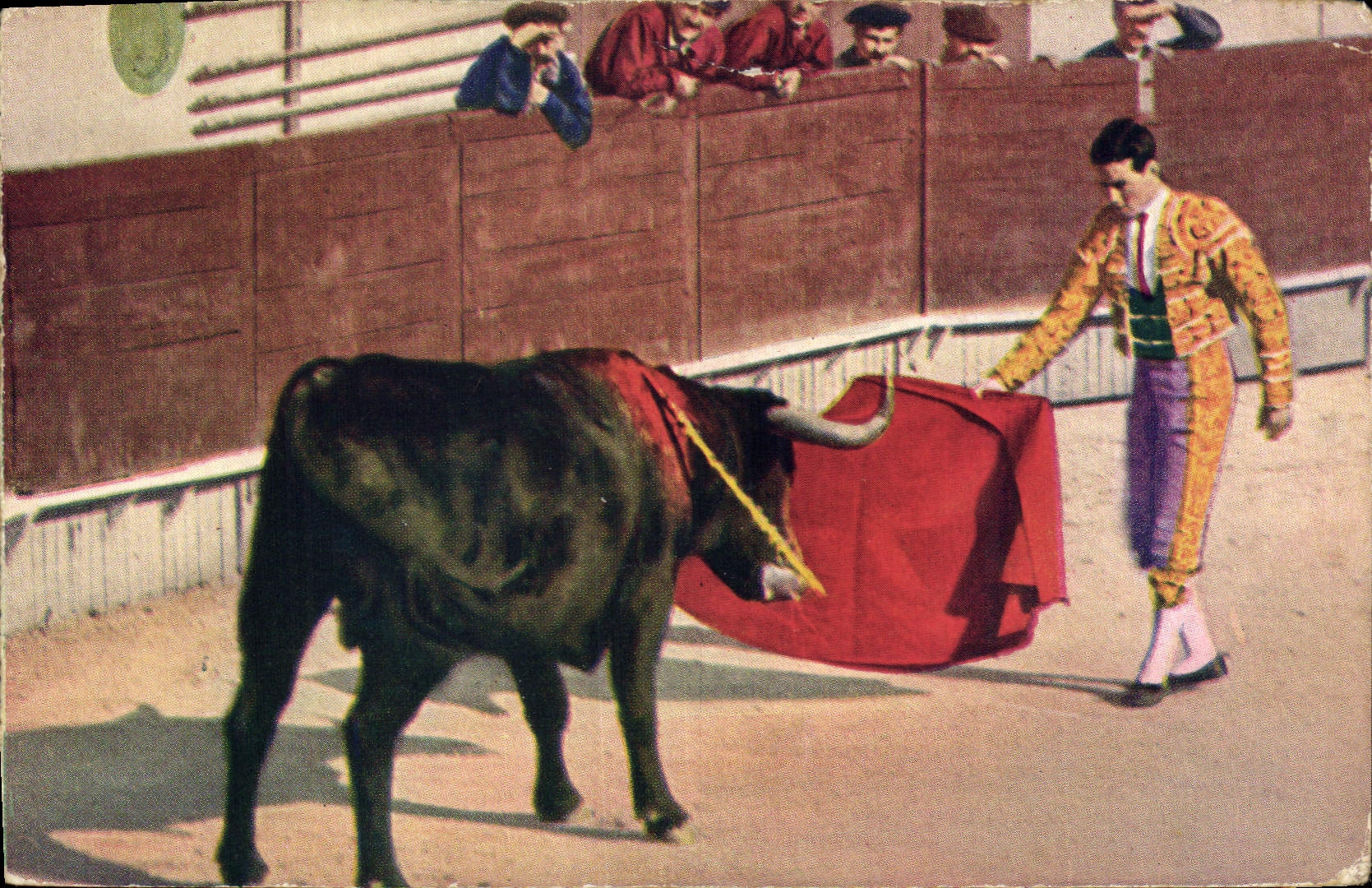 CPA Corrida Course de taureaux Passe de la muleta