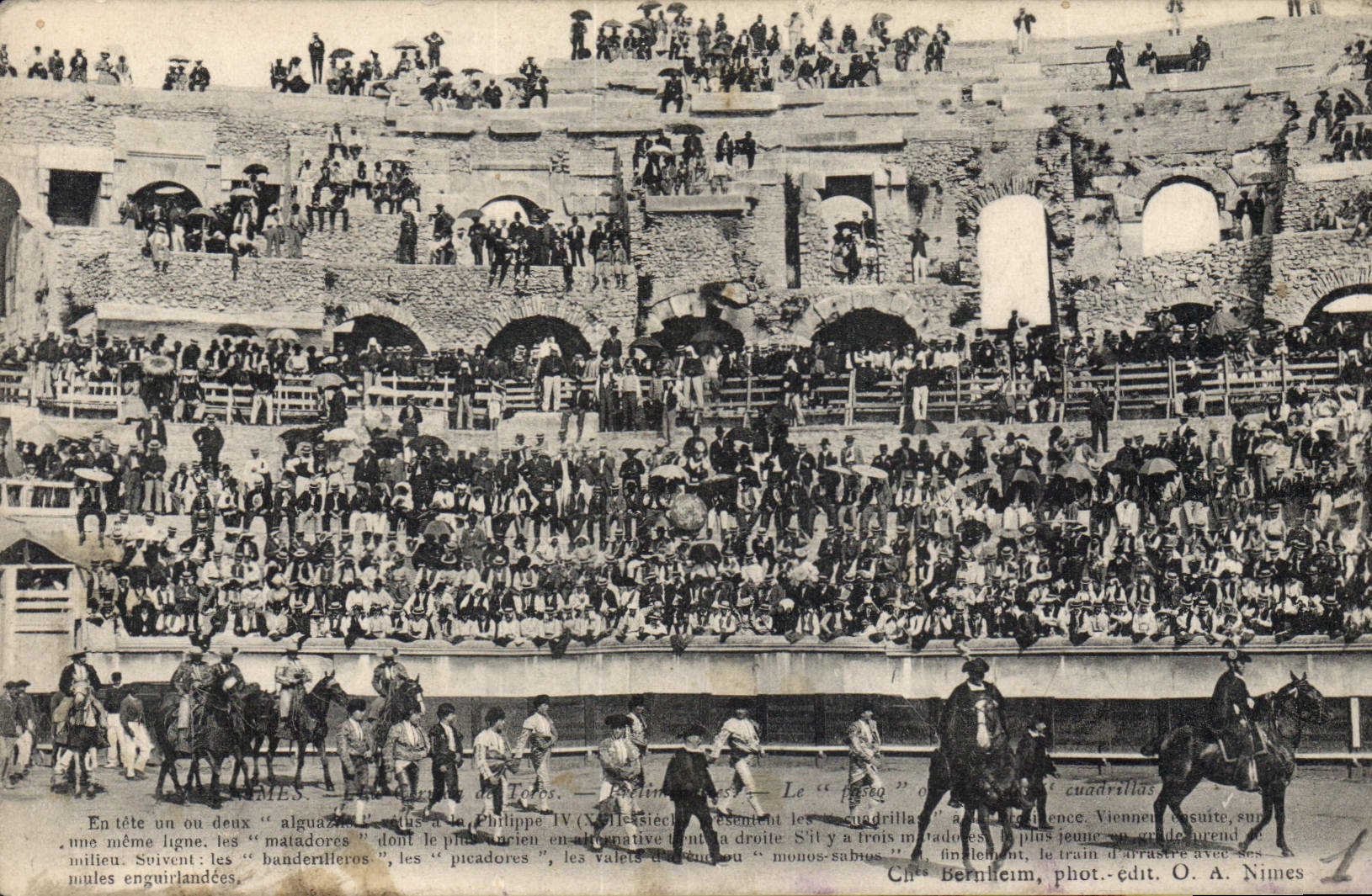 CPA Corrida Course de taureaux Nimes