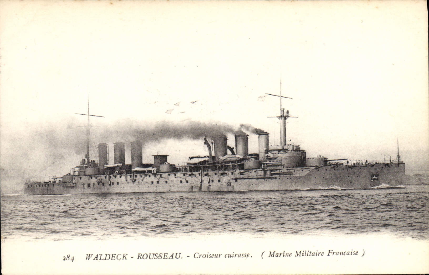 CPA Bateau de Guerre Waldeck Rousseau Croiseur Cuirasse
