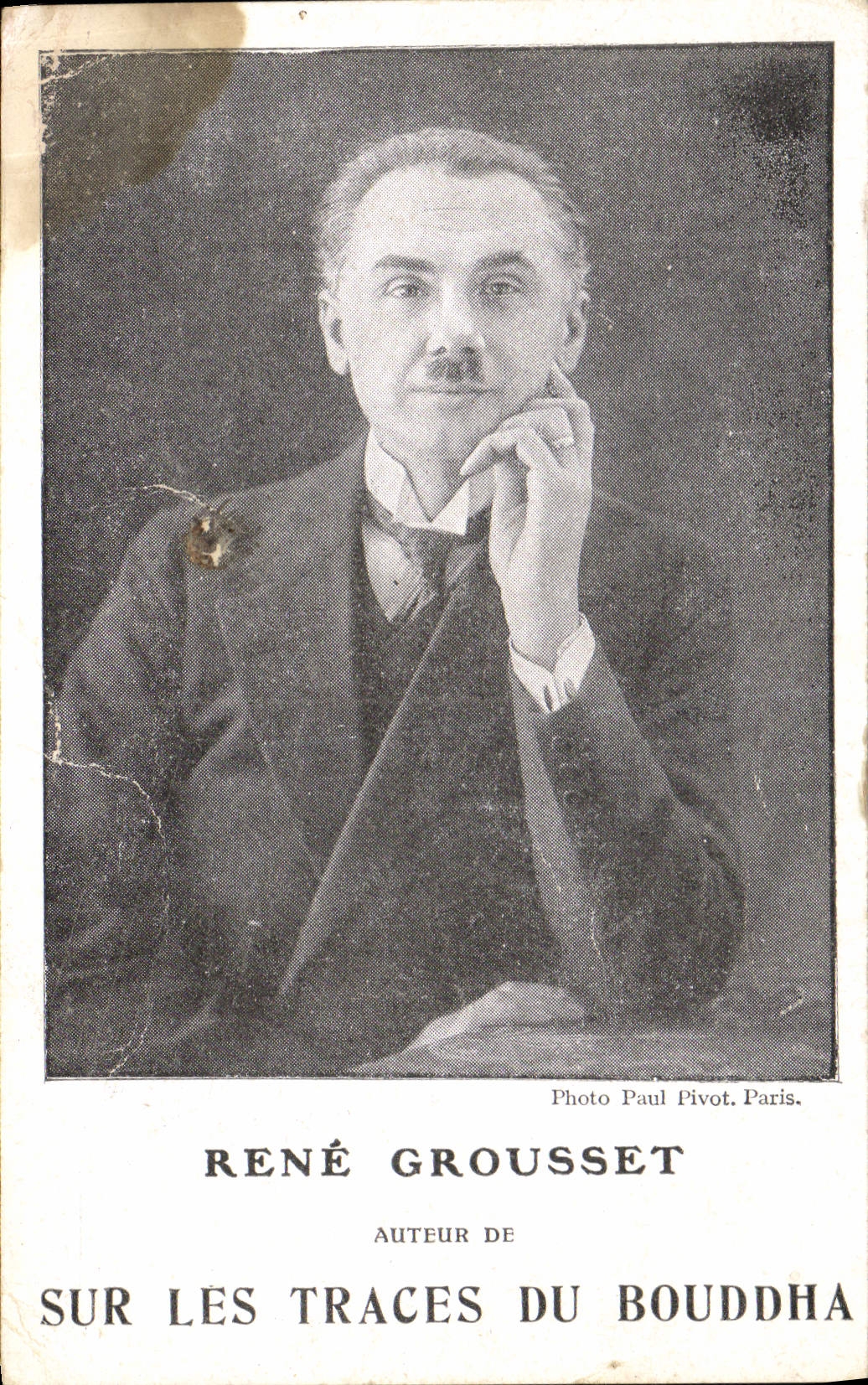 Vintage Postcard Rene Grousset On the traces of Buddha