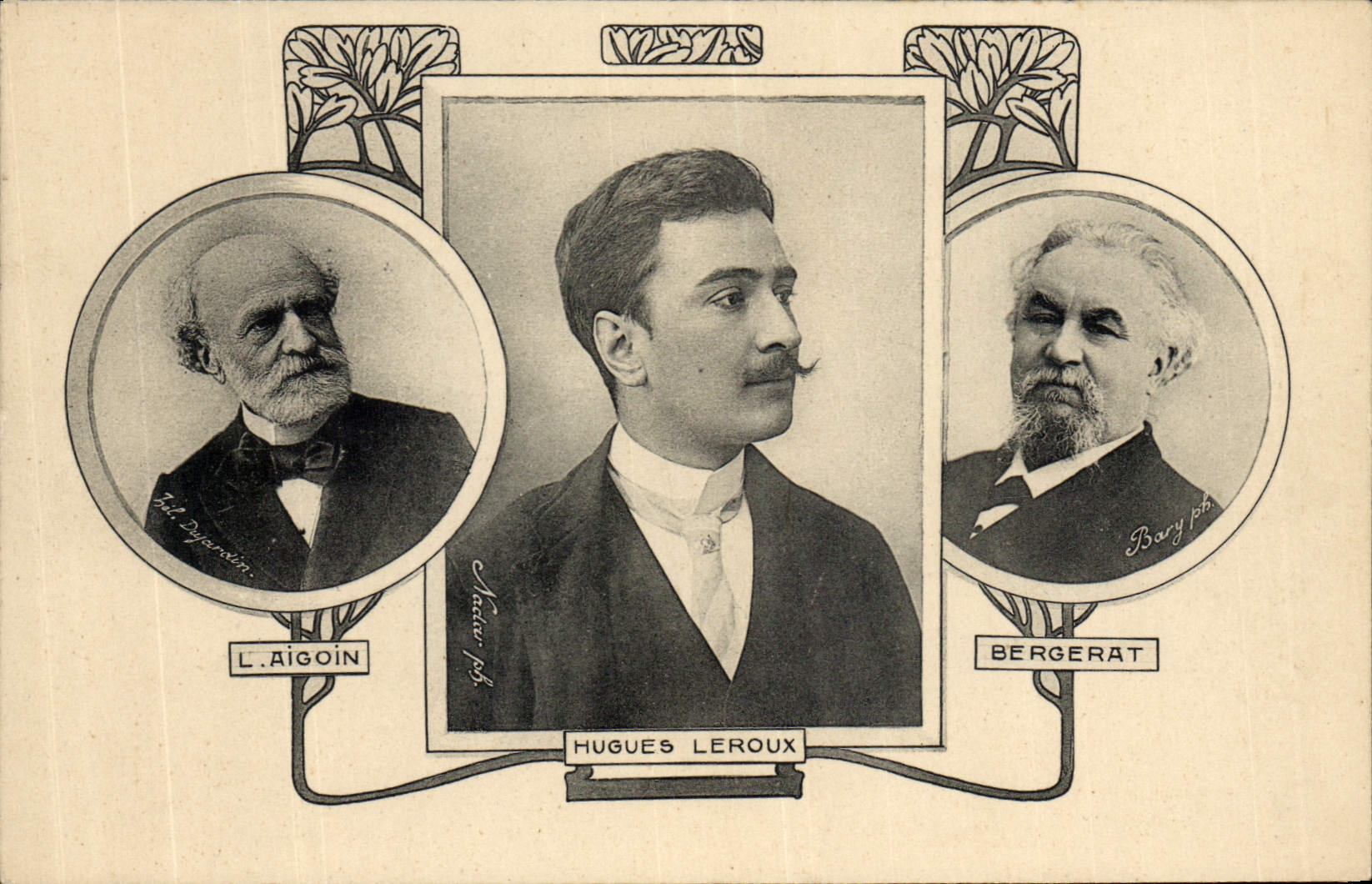 Vintage Postcard Aigoin Hugues Leroux Bergerat