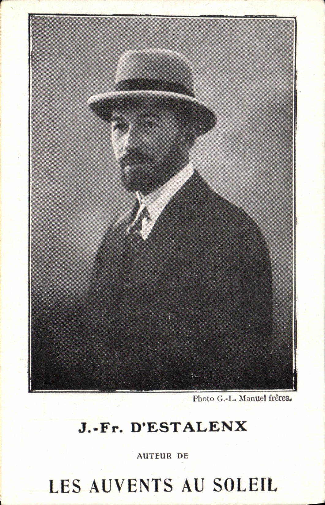 Vintage Postcard JF D' Estalenx Hoods of the Sun