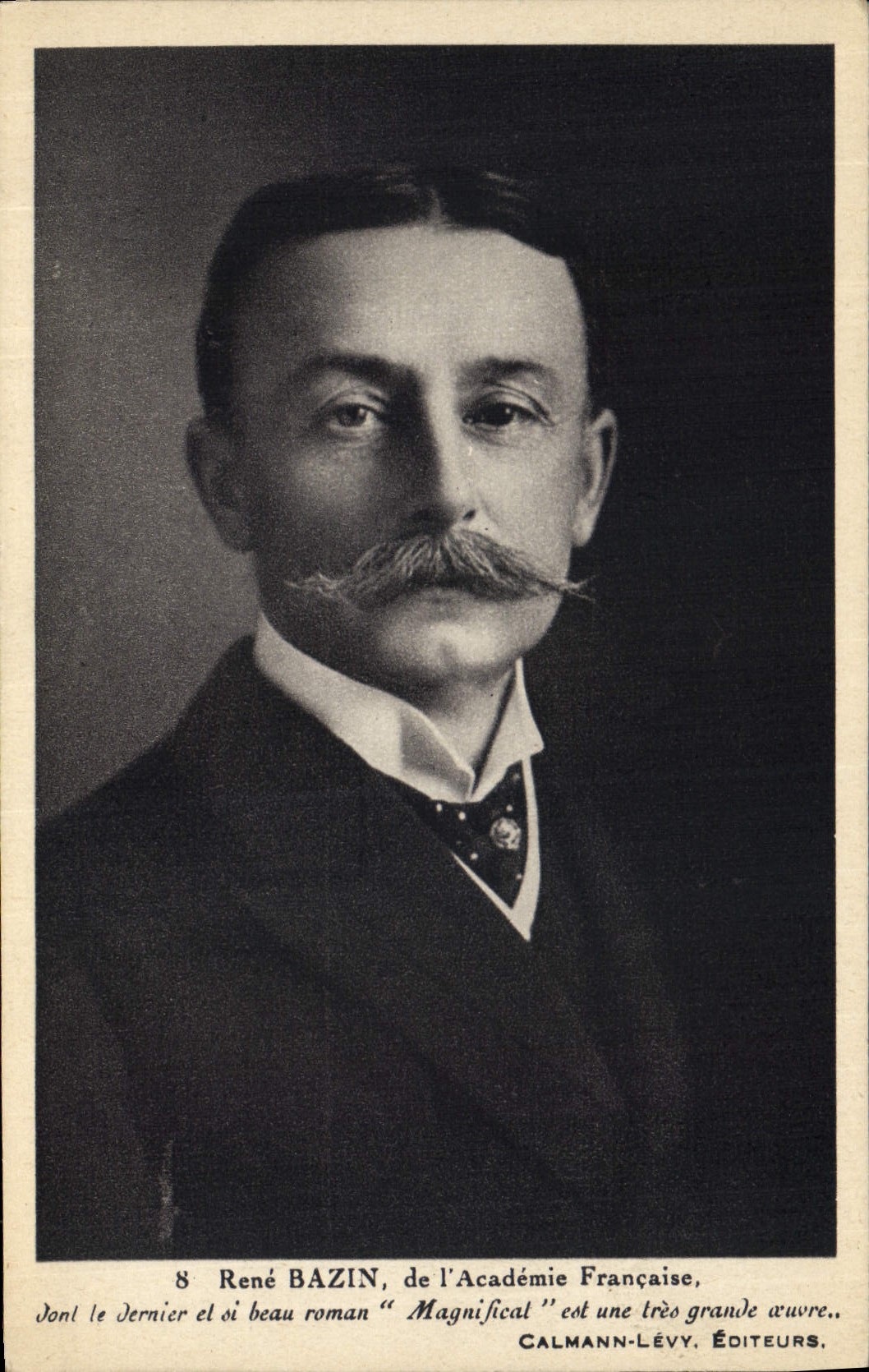 Vintage Postcard Rene Bazin of the French Academy