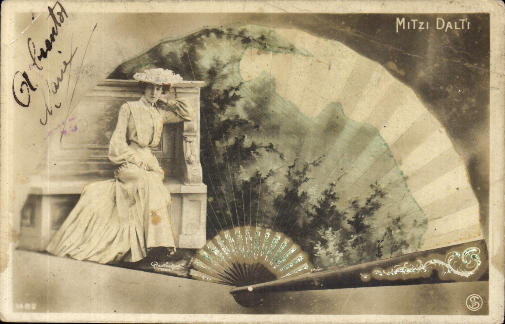 Vintage Postcard Fantasy Woman Range Dalti Miss