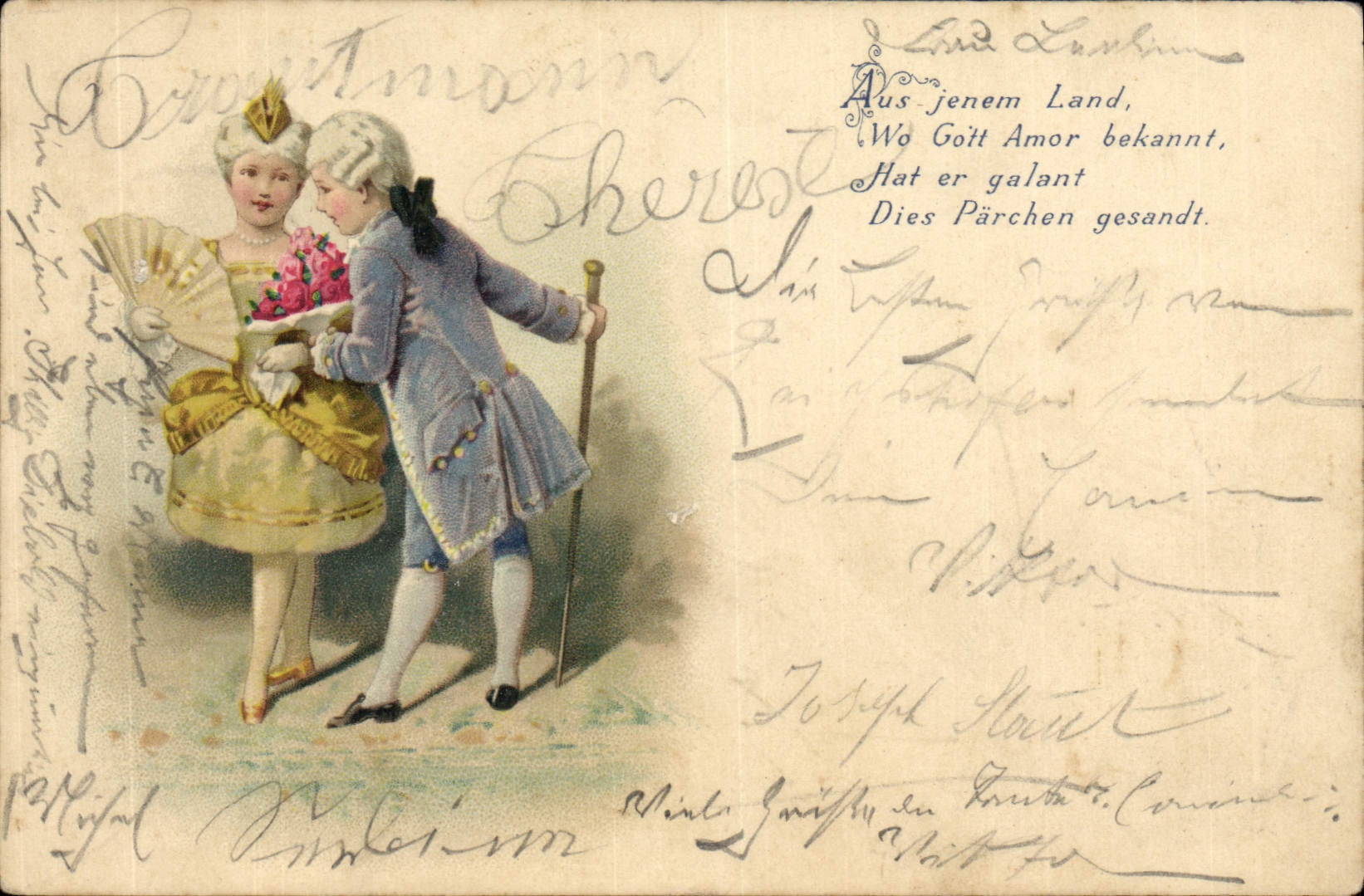 CPA Fantaisie Enfants Eventail 