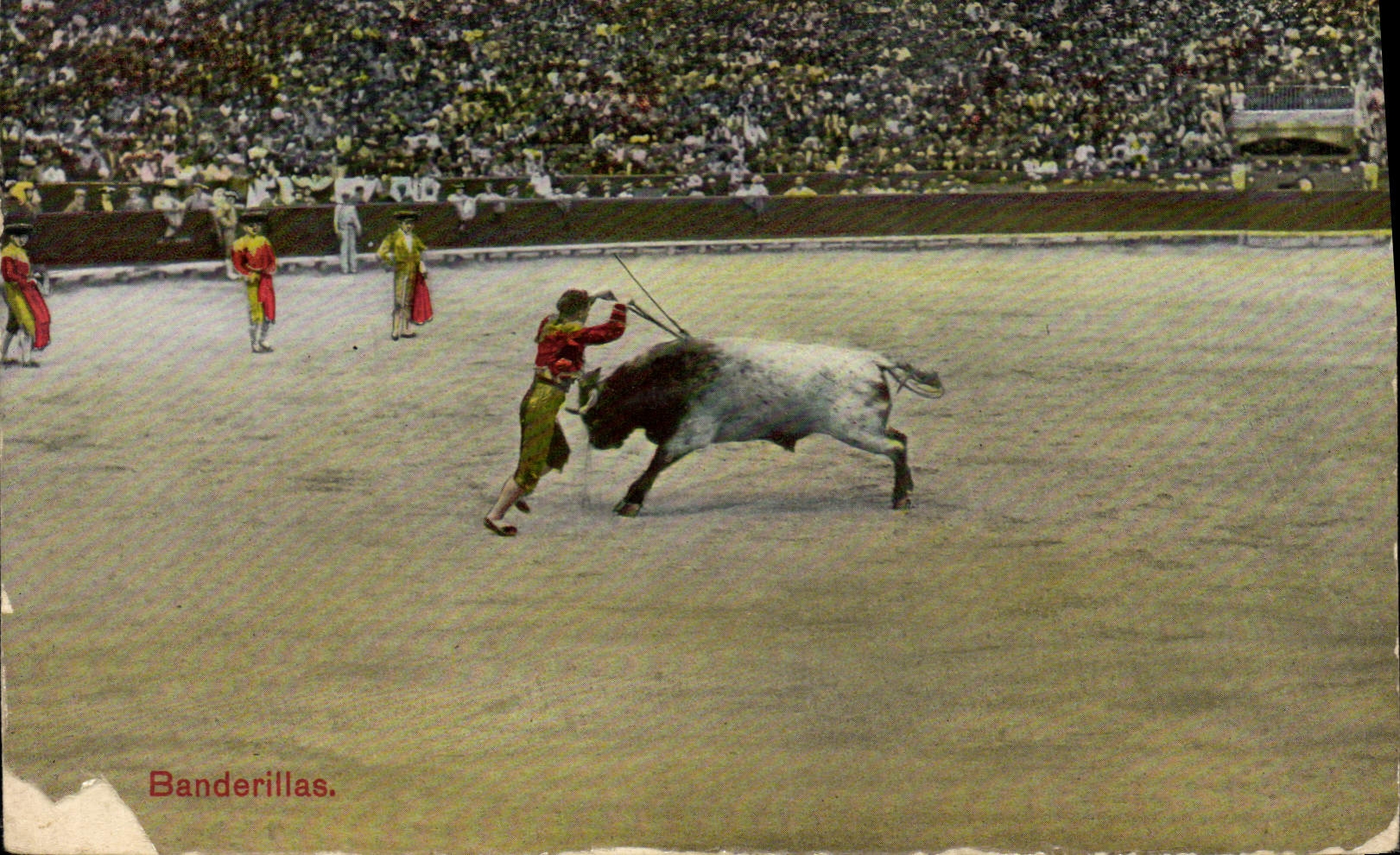 CPA Corrida Course de Taureaux Banderillas