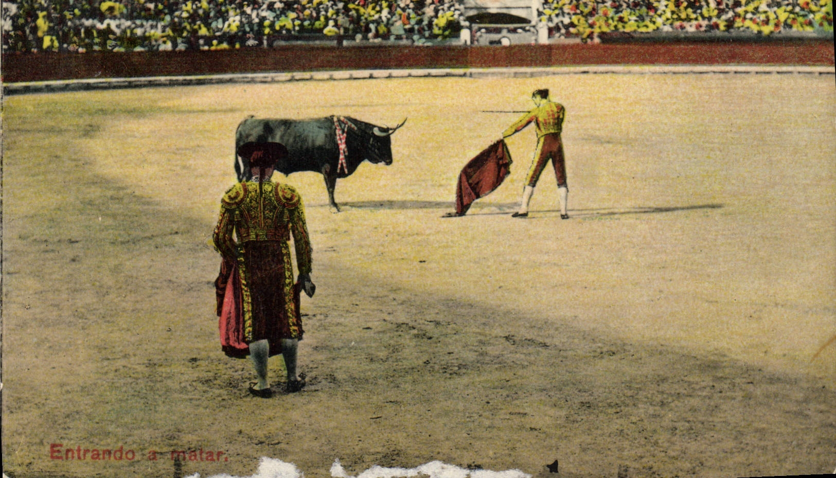 CPA Corrida Course de Taureaux Entrando a matar