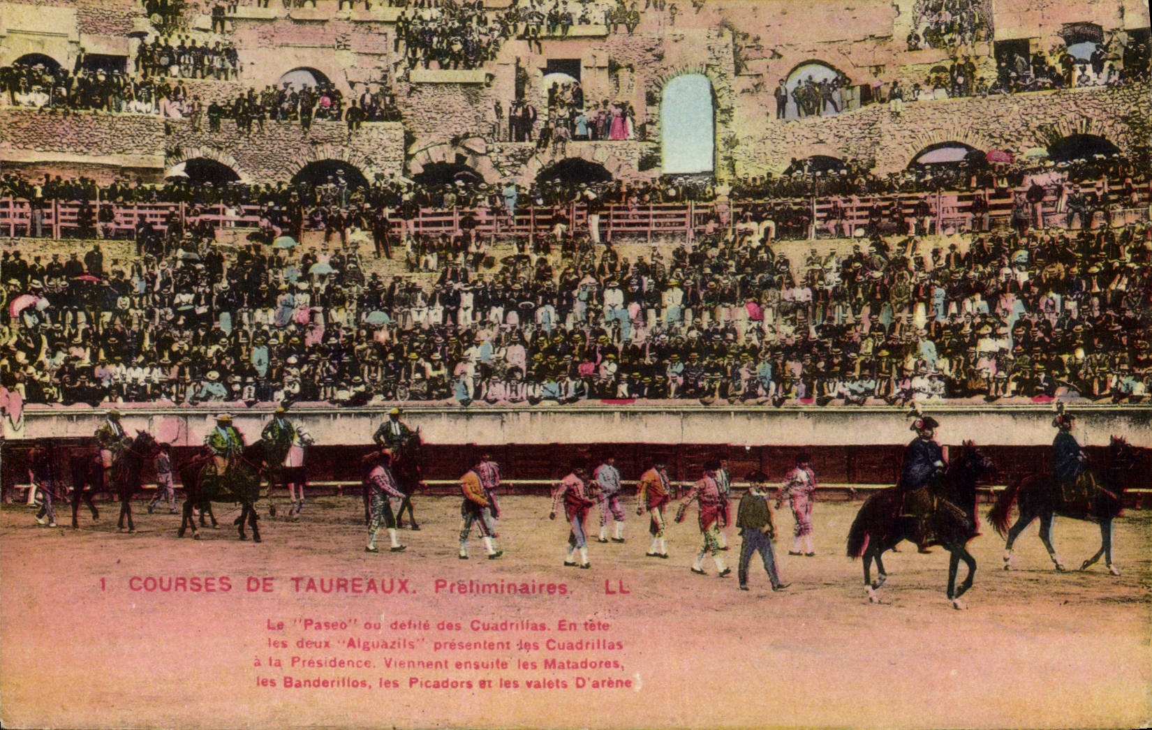Postal Corrida Corrida de toros Preliminares