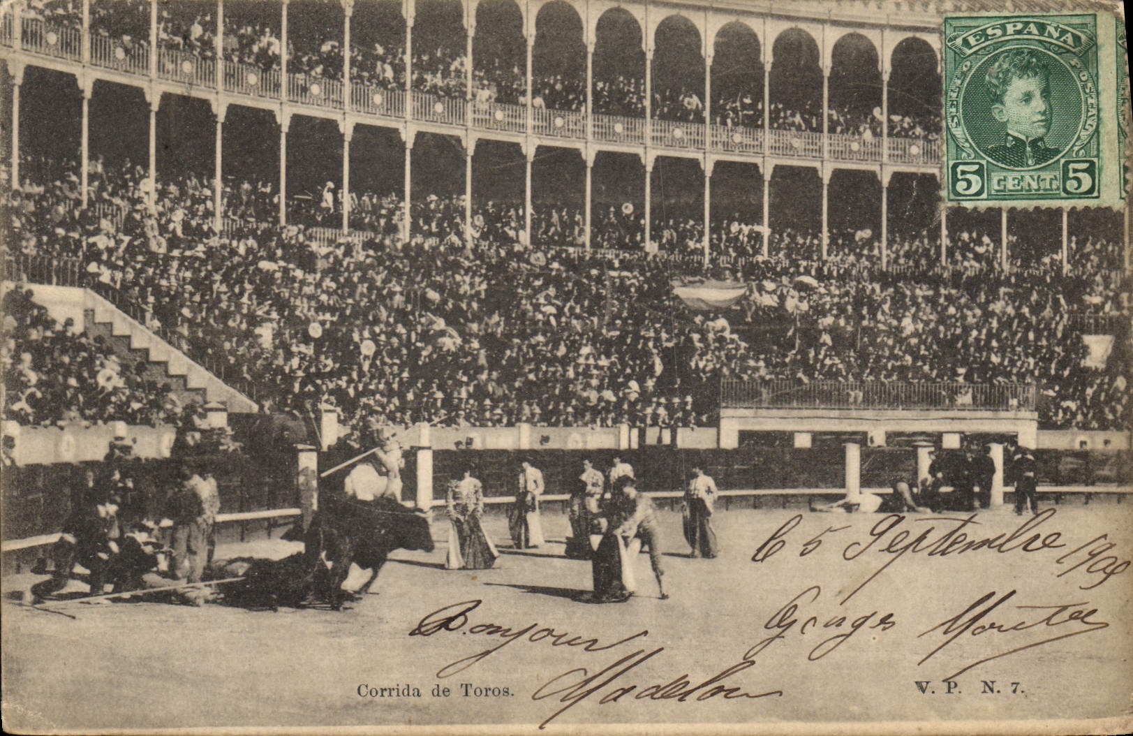 CPA Corrida Course de Taureaux Corrida de toros