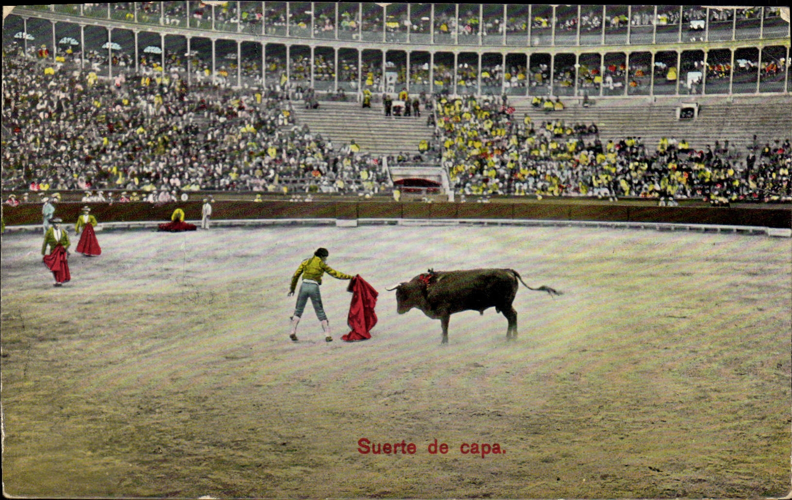 CPA Corrida Course de Taureaux Suerte de Capa