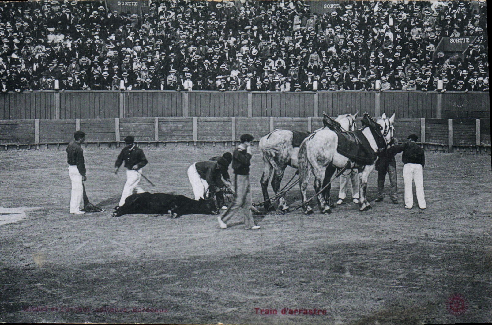 CPA Corrida Course de Taureaux El arrastre
