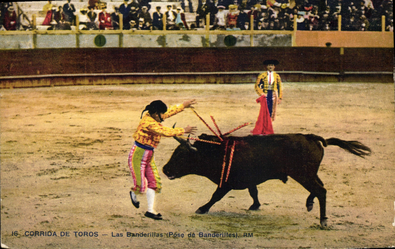 CPA Corrida Course de Taureaux Les banderillas 