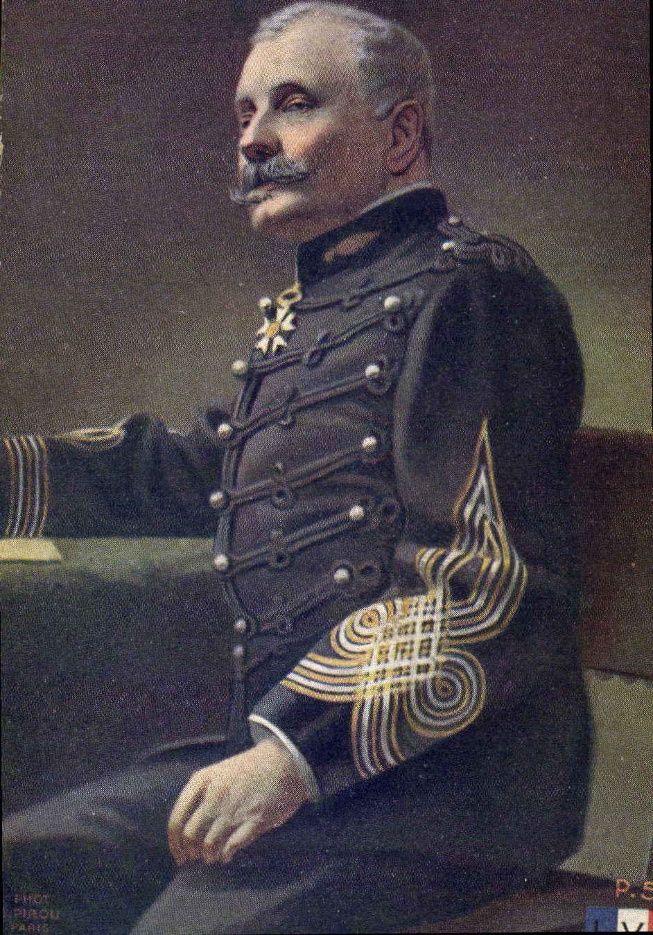 CPA Militaria Colonel Deport Inventeur du 75 avec le Gal Sainte Clair Deville