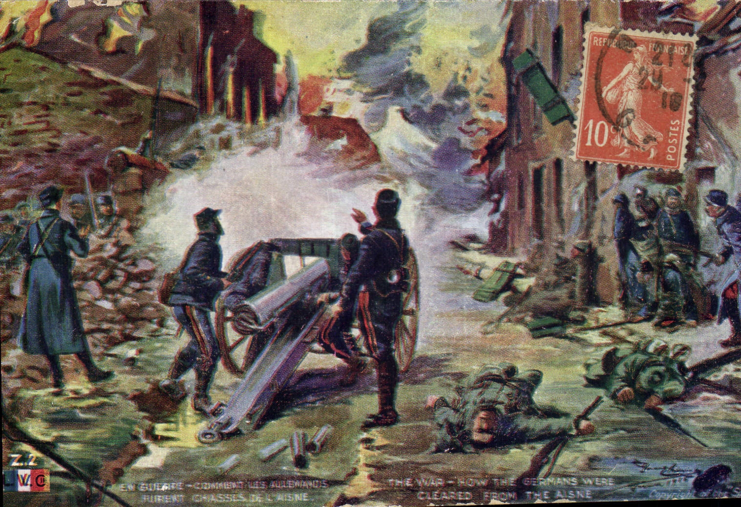 CPA Militaria Comment les allemands furent chasses de l'Aisne 