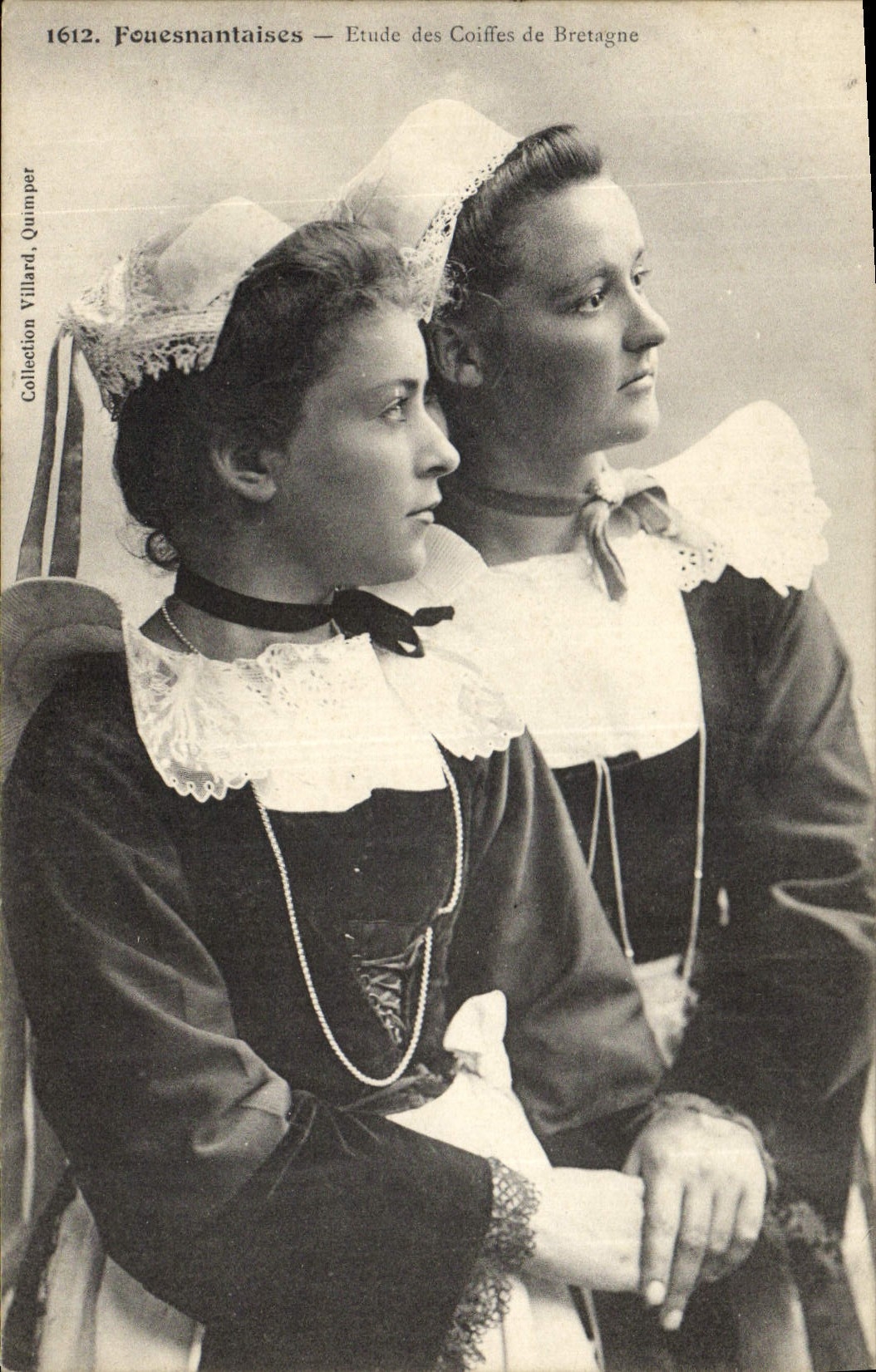 Vintage Postcard Fouesnantaises Folklore