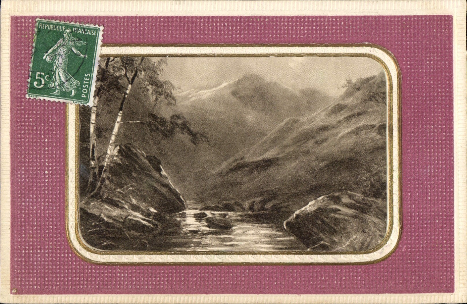 CPA Fantaisie Paysage 