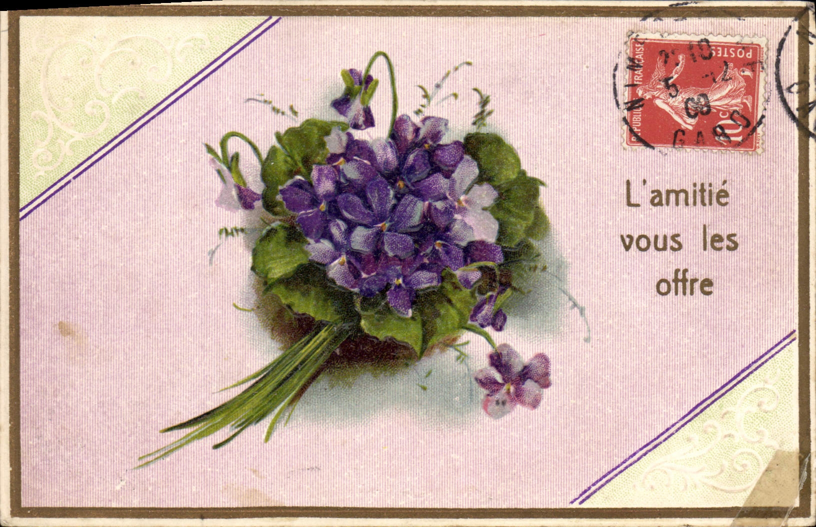 CPA Fantaisie Fleurs 